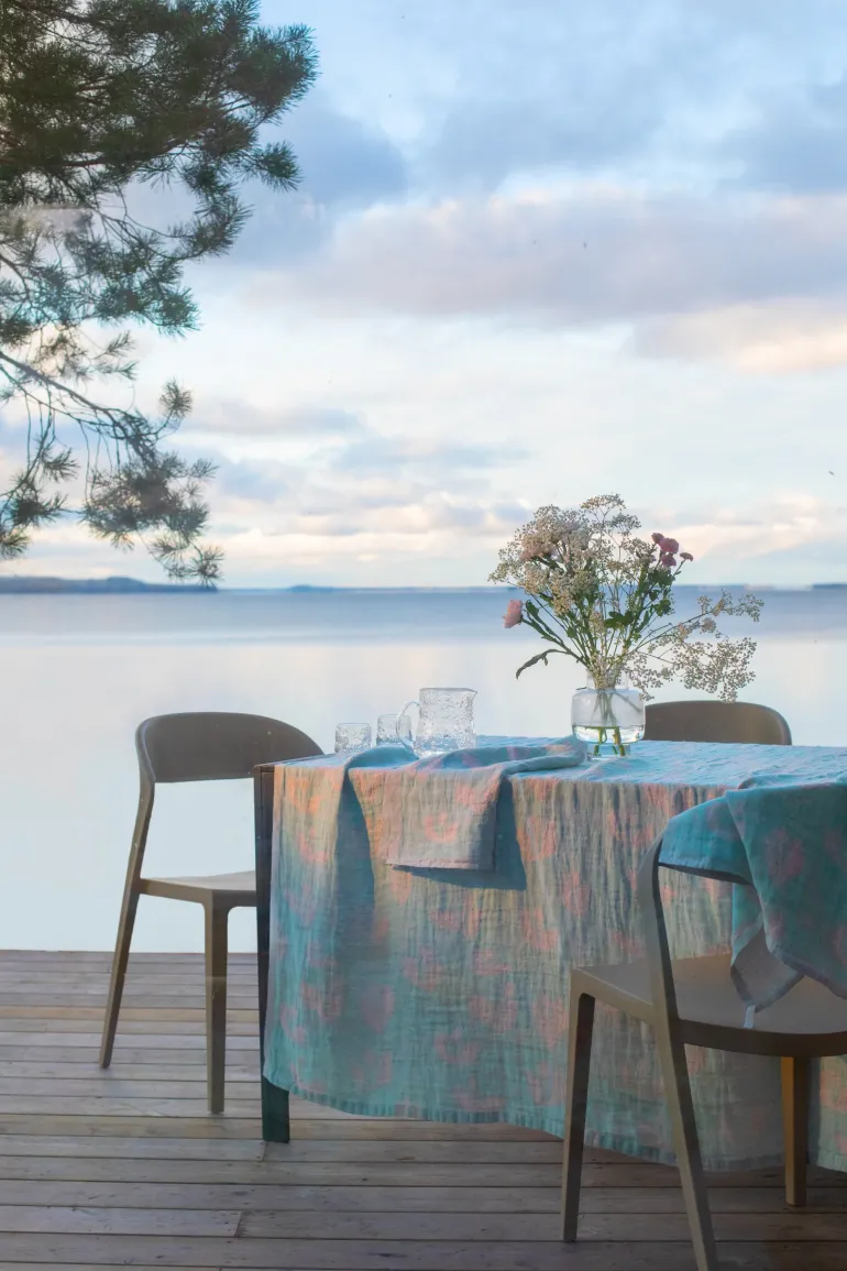KESÄKUKKA pellavapyyhe/servietti