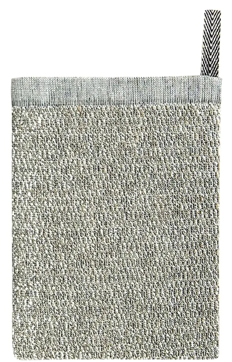 MERI pesukinnas, valko-pellava-musta 15 x 23 cm