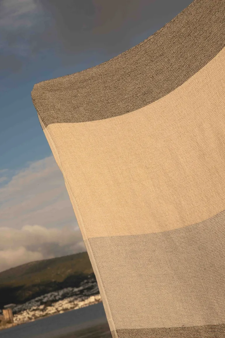 TERVA kylpypyyhe, valko-pellava 65 x 130 cm
